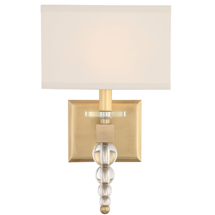 Crystorama - CLO-8892-AG - One Light Wall Sconce - Clover - Aged Brass