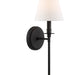 Crystorama - RIV-382-BF - One Light Wall Sconce - Riverdale - Black Forged