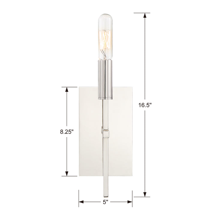 Crystorama - VER-241-PN - One Light Wall Sconce - Veronica - Polished Nickel