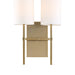 Crystorama - VER-242-AG - Two Light Wall Sconce - Veronica - Aged Brass