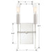 Crystorama - VER-242-PN - Two Light Wall Sconce - Veronica - Polished Nickel