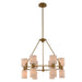 Kalco - 308470WB - 12 Light Chandelier - Harlowe - Winter Brass