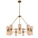 Kalco - 308471WB - 18 Light Chandelier - Harlowe - Winter Brass