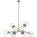 Visual Comfort Signature - ARN 5262PN-CG - Six Light Chandelier - Turenne - Polished Nickel