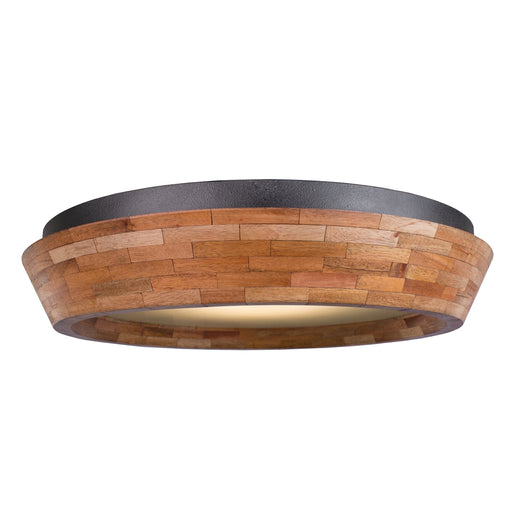 Kalco - 505541BI - LED Flush Mount - Lansdale - Black Iron