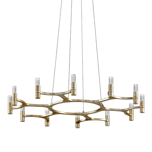 Corbett Lighting - 258-012-WSL - LED Chandelier - Nexus - Warm Silver Leaf