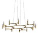 Corbett Lighting - 258-012-WSL - LED Chandelier - Nexus - Warm Silver Leaf