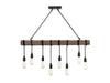 Savoy House - 1-990-8-41 - Eight Light Linear Chandelier - Burgess - Durango