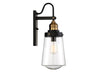 Savoy House - 5-2066-51 - One Light Wall Mount - Macauley - Vintage Black with Warm Brass