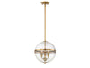 Savoy House - 7-200-3-322 - Three Light Pendant - Stirling - Warm Brass