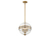 Savoy House - 7-200-3-322 - Three Light Pendant - Stirling - Warm Brass