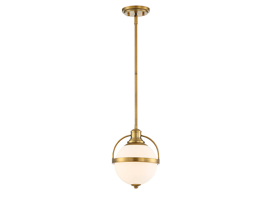 Savoy House - 7-3100-1-322 - One Light Pendant - Westbourne - Warm Brass