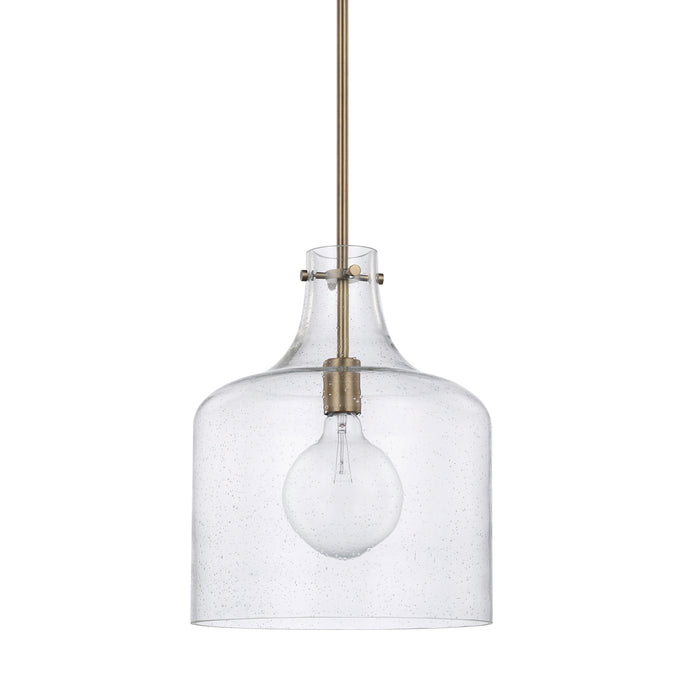 Capital Lighting - 325712AD - One Light Pendant - Crawford - Aged Brass