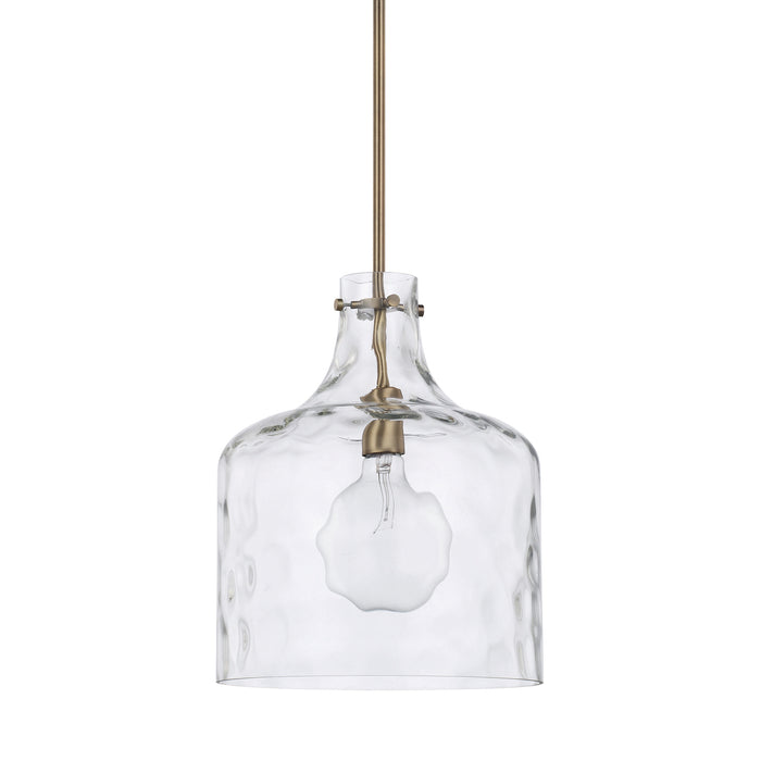 Capital Lighting - 325717AD - One Light Pendant - Crawford - Aged Brass