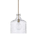 Capital Lighting - 325717AD - One Light Pendant - Crawford - Aged Brass