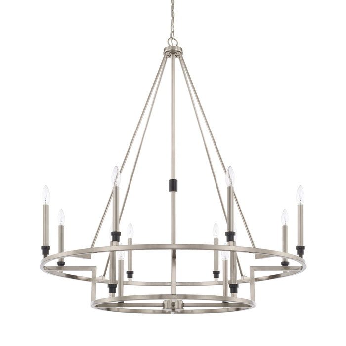 Capital Lighting - 425201BT - 12 Light Chandelier - Tux - Black Tie