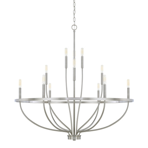 Capital Lighting - 428501BN - 12 Light Chandelier - Greyson - Brushed Nickel