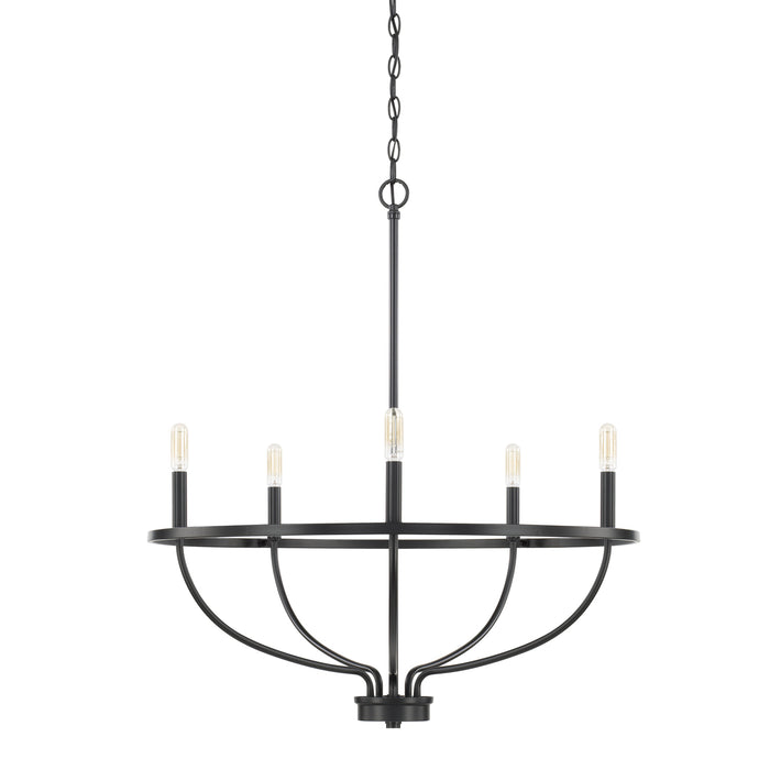 Capital Lighting - 428551MB - Five Light Chandelier - Greyson - Matte Black