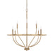 Capital Lighting - 428581AD - Eight Light Chandelier - Greyson - Aged Brass