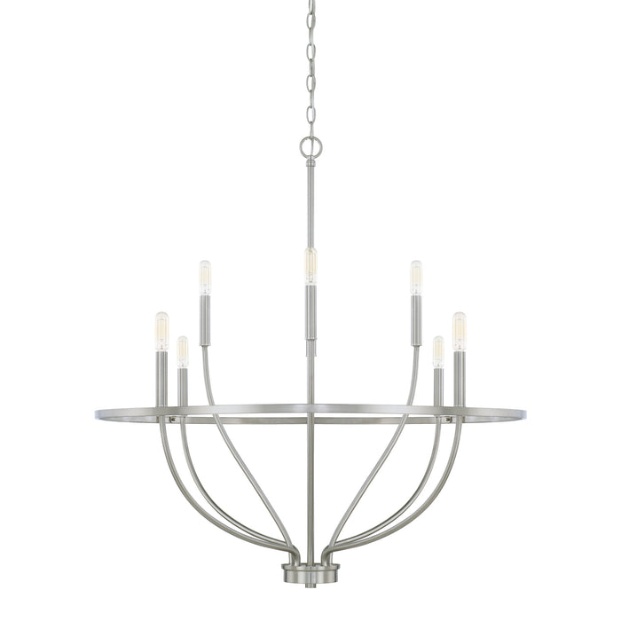 Capital Lighting - 428581BN - Eight Light Chandelier - Greyson - Brushed Nickel