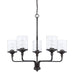 Capital Lighting - 428851MB-451 - Five Light Chandelier - Colton - Matte Black