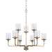 Capital Lighting - 428891AD-451 - Nine Light Chandelier - Colton - Aged Brass