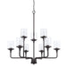 Capital Lighting - 428891MB-451 - Nine Light Chandelier - Colton - Matte Black