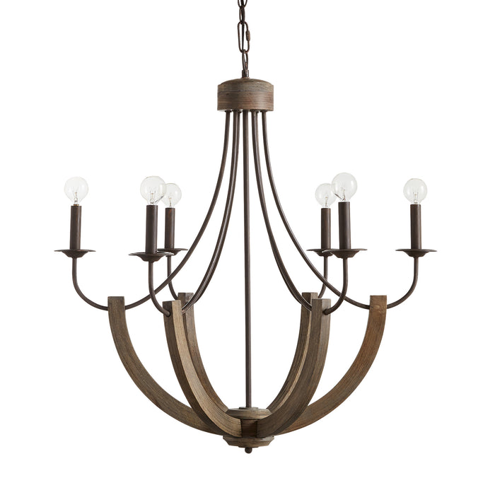 Capital Lighting - 429161NG - Six Light Chandelier - Tybee - Nordic Grey