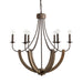 Capital Lighting - 429161NG - Six Light Chandelier - Tybee - Nordic Grey