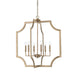 Capital Lighting - 526161AD - Six Light Foyer Pendant - Lesley - Aged Brass