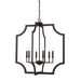 Capital Lighting - 526161BI - Six Light Foyer Pendant - Lesley - Black Iron