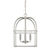 Capital Lighting - 527542BN - Four Light Foyer Pendant - Aubrey - Brushed Nickel