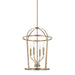 Capital Lighting - 528541AD - Four Light Foyer Pendant - Greyson - Aged Brass