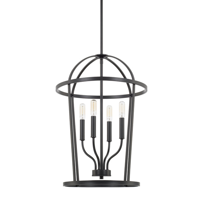 Capital Lighting - 528541MB - Four Light Foyer Pendant - Greyson - Matte Black