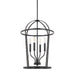 Capital Lighting - 528541MB - Four Light Foyer Pendant - Greyson - Matte Black