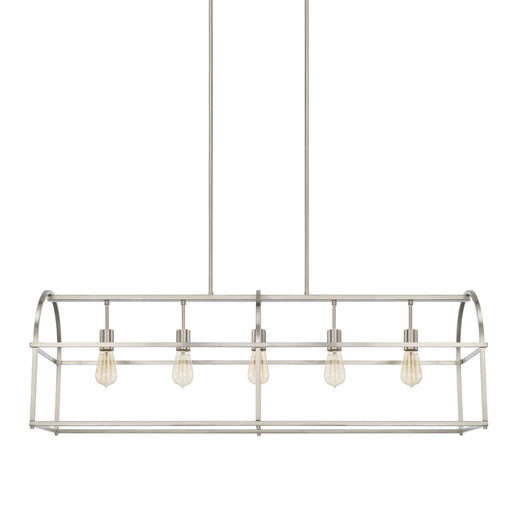 Capital Lighting - 825751BN - Five Light Island Pendant - Aubrey - Brushed Nickel