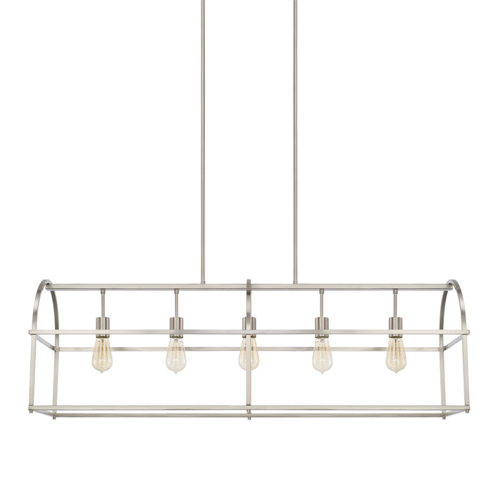 Capital Lighting - 825751BN - Five Light Island Pendant - Aubrey - Brushed Nickel