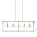 Capital Lighting - 825751BN - Five Light Island Pendant - Aubrey - Brushed Nickel