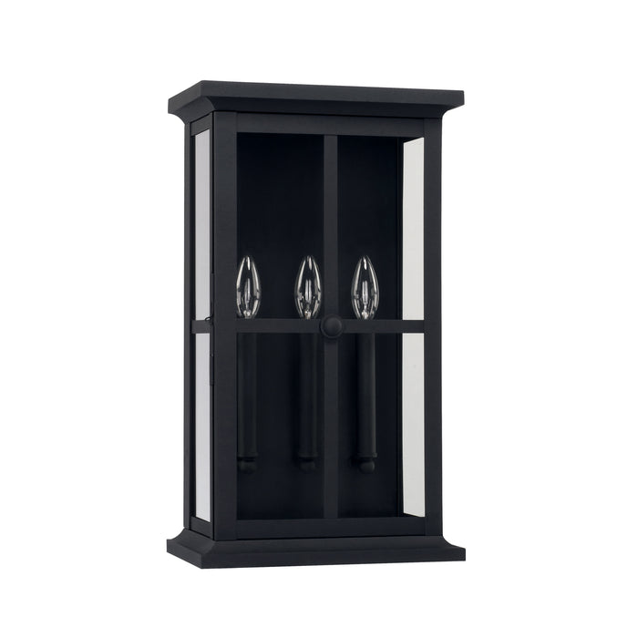 Capital Lighting - 926431BK - Three Light Outdoor Wall Lantern - Mansell - Black