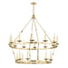 Hudson Valley - 3247-AGB - 20 Light Chandelier - Allendale - Aged Brass