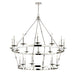 Hudson Valley - 3247-PN - 20 Light Chandelier - Allendale - Polished Nickel