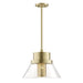 Hudson Valley - 4032-AGB - One Light Pendant - Paoli - Aged Brass