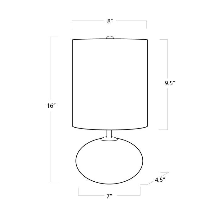 Regina Andrew - 13-1048 - One Light Mini Lamp - Concrete - Natural