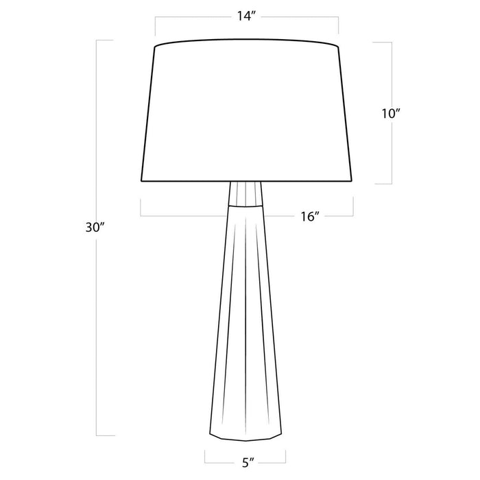 Regina Andrew - 13-1051 - One Light Table Lamp - Beretta - Natural