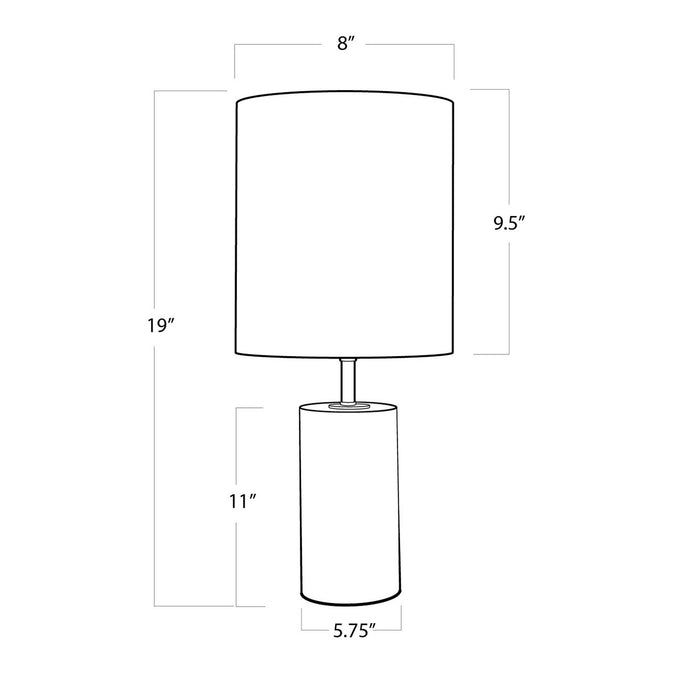 Regina Andrew - 13-1138 - One Light Mini Lamp - Jade - Natural Stone