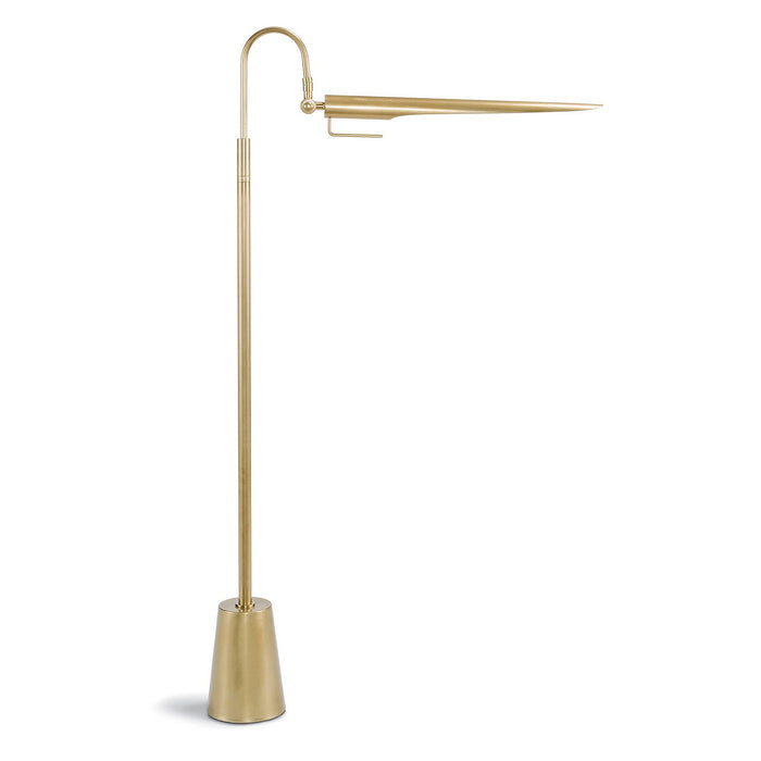 Regina Andrew - 14-1017NB - One Light Floor Lamp - Raven - Natural Brass