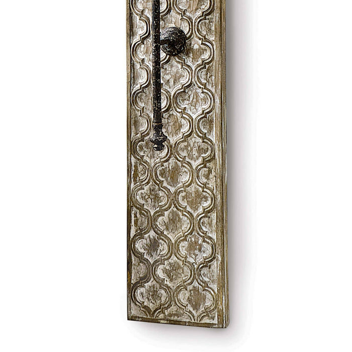 Regina Andrew - 15-1003 - Two Light Wall Sconce - Carved - Distressed Painted