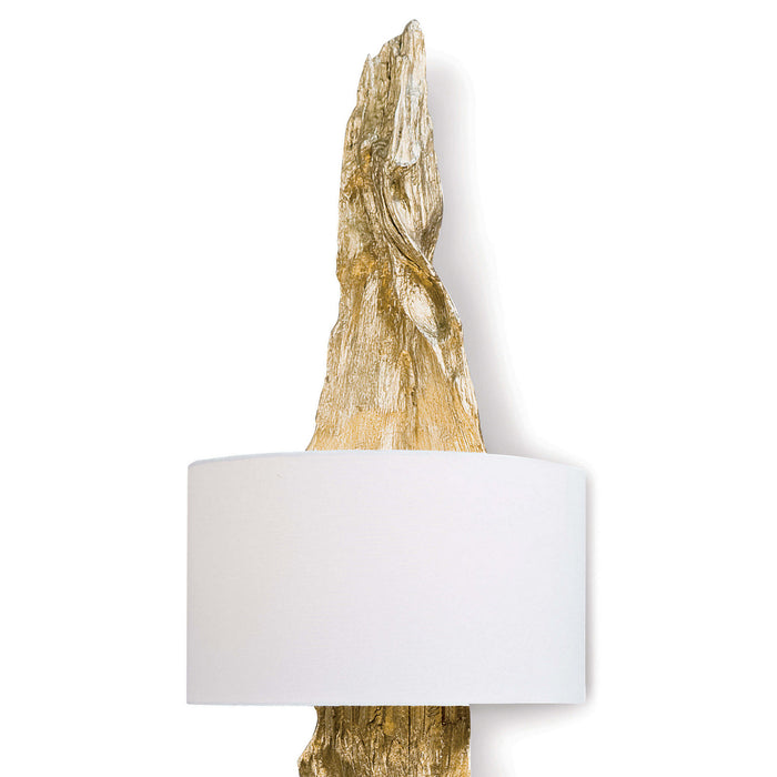 Regina Andrew - 15-1011AGL - Two Light Wall Sconce - Driftwood - Antique Gold Leaf