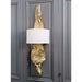 Regina Andrew - 15-1011AGL - Two Light Wall Sconce - Driftwood - Antique Gold Leaf