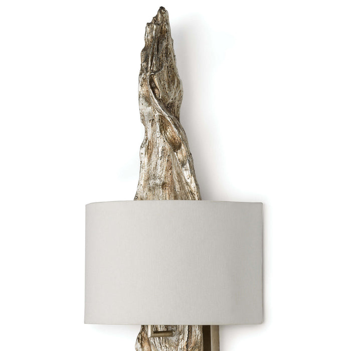 Regina Andrew - 15-1011AMBSL - Two Light Wall Sconce - Driftwood - Ambered Silver Leaf